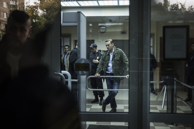 Алексей Навальный в Симоновском суде Москвы